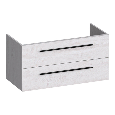 BRAUER Trust wastafelonderkast 100 met opbouwgrepen inclusief wastafel Forest Seashell SHOWROOMMODEL OUTLETSTORE STORE44319