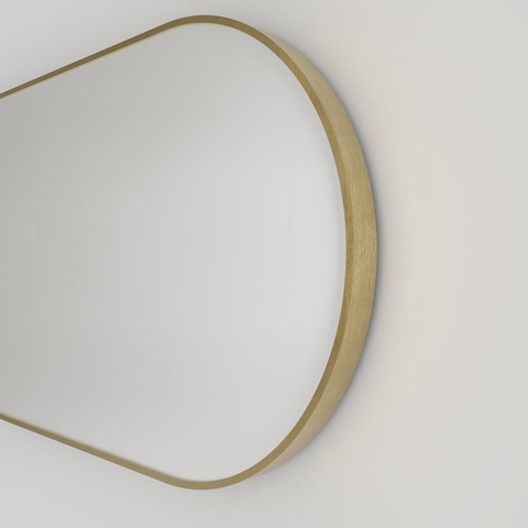 Haceka Deco miroir – forme de pilule – 40 x 80 cm – Or brossé SW1102385