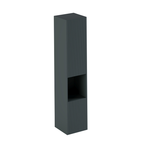 Thebalux Modena Colonne Haute - 36x35x165cm - ouverture à droite - 2 portes - push open - Vert émeraude SW1239555