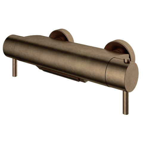 Hotbath Buddy Thermostatische badmengkraan - met cascade uitloop - verweerd messing verouderd goud SW229782