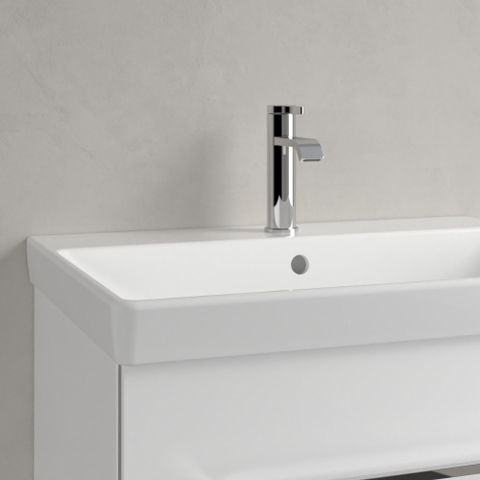 Villeroy & Boch Avento meubelwastafel - 65x47cm - 1 kraangat - met overloop - White Alpine (glans wit) SW59867
