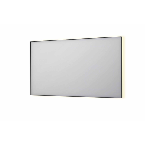 INK SP32 miroir – rectangle – 140 x 80 cm – LED indirecte tout autour – chauffage de miroir – Noir mat SW955835
