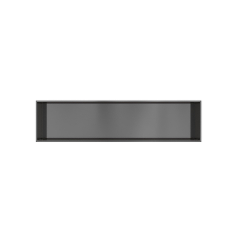 Hotbath &MORE Inbouwbox of inbouwnis - 30x120x10 - PVD - geborsteld gunmetal (antraciet) SW1246627