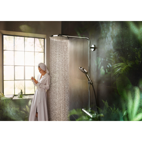 Hansgrohe Raindance Select S - select p - 3jet powderrain - doucheset - 65 cm. - hoogglans chroom SW204698