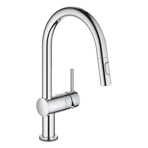 Grohe Minta Touch Keukenkraan - draaibare/uittrekbare uitloop - 2 straalsoorten - chroom SW225339