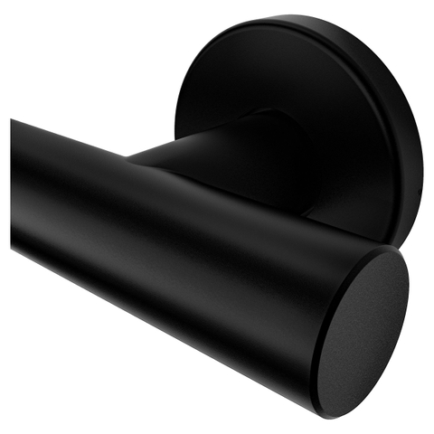Haceka Kosmos Comfort Wall Barre d'appui - 55cm - droite - noir mat SW1245310