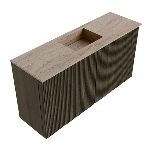Mondiaz JOYA-DLUX 80cm toiletmeubel - kleur Shadow - Wastafel FAYE positie Midden 1 kraangat kleur Saba. SW1425111