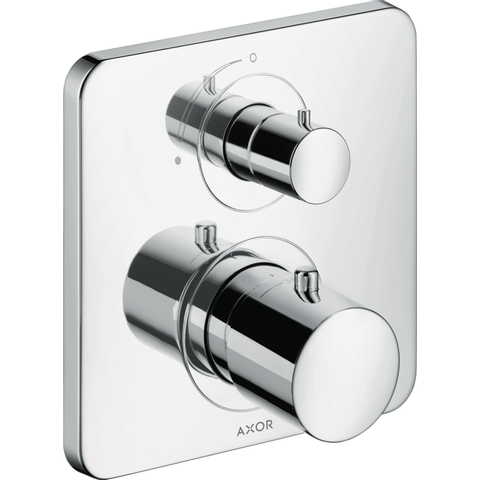 AXOR Citterio M partie apparente pour mitigeur thermostatique encastré avec robinet d'arrêt chrome 0450665