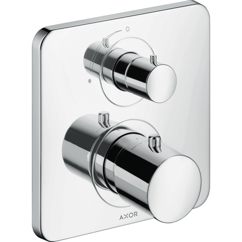 AXOR Citterio M Set de finition pour thermostat encastré avec robinet d’arret chrome 0450665