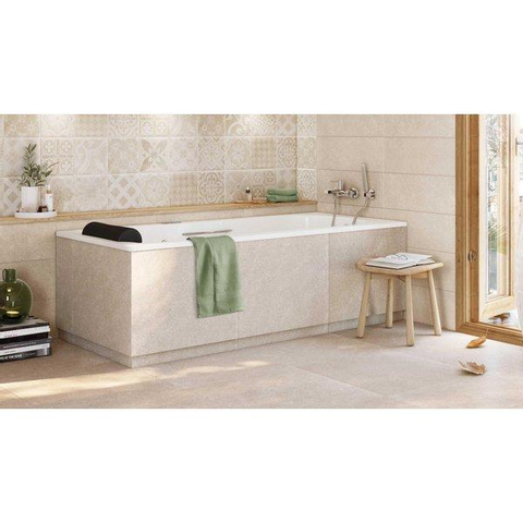 ÉCHANTILLON Ceralto Nordico Studio Carreau mural 30x90cm 9mm rectifié biscuit blanc Arena SW976554