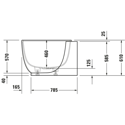 Duravit Luv Bad ovaal - 185x95cm hoek links - met paneel - mat wit SW228001