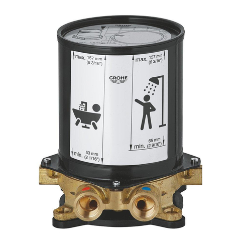 GROHE plaque de sol pour mitigeurs de baignoire autoportants 0467930