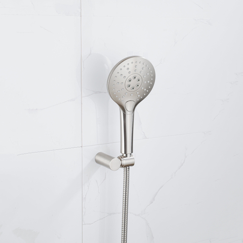 Fortifura Calvi Handdouche - diameter 12cm - rond - 3 standen - PVD - geborsteld RVS SW799447