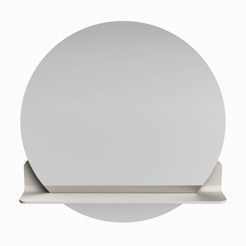 Mondiaz SPOT miroir – Ø 70 cm – avec tablette – Linen (blanc cassé) SW1235672