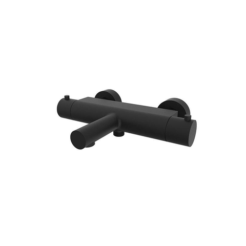 Wiesbaden Style thermostatische badmengkraan cooltouch mat zwart incl. handdoucheset SHOW26579