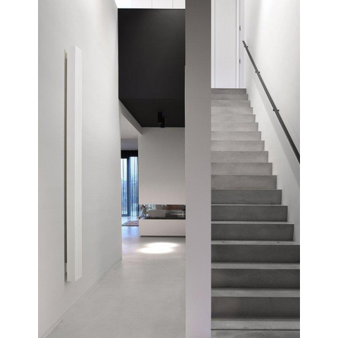 Vasco Bryce Mono radiateur design aluminium vertical 2200x150mm 696W - raccordement 0066 blanc structuré (S600) SW237099
