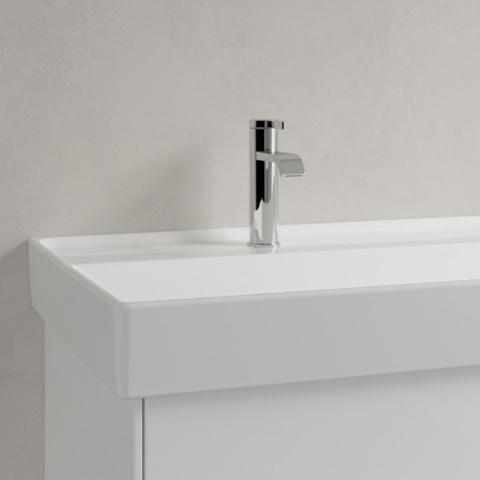 Villeroy & Boch Collaro lavabo à poser sur meuble - 120x47cm - sans trop-plein 2 trous de robinet blanc SW358383