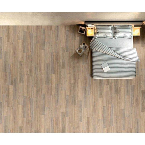 ÉCHANTILLON Ceralto Verano Oak Carrelage sol et mur 30x122cm 10mm rectifié R9 grès cérame Walnut SW976460
