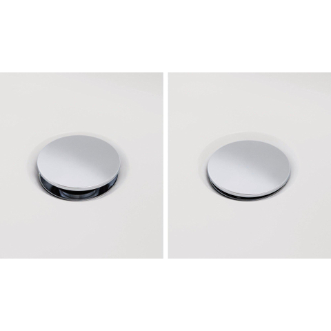 Duravit Badafvoer en overloopcombinatie - met waste - hoogglans chroom 0305206