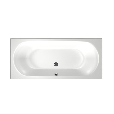 Xenz Cuba Baignoire duo - 180x80x51 - bonde au milieu - acrylique - blanc SW103055
