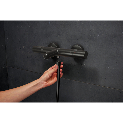 Hansgrohe Ecostat Fine opbouw badthermostaat Brushed Black Chrome SW1566547