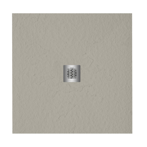 Zeza Grade Douchebak - 90x90cm - antislip - antibacterieel - mineraalmarmer - vierkant - mat new pearl (beige) SW1152877