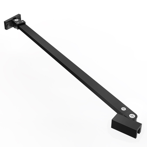 FugaFlow Eccelente Vetro Barre de stabilisation détachable - 120cm - pivotante - noir mat SW1444093