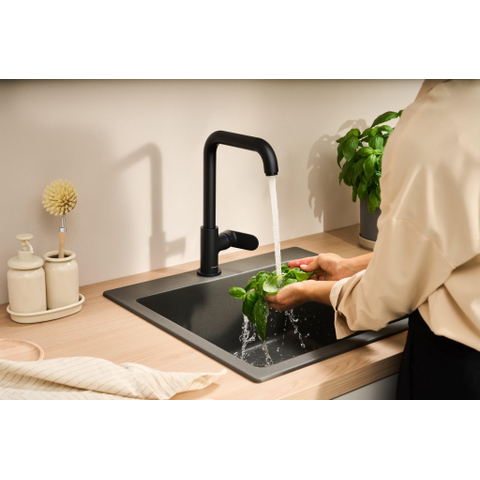 Hansgrohe Vernis Blend M35 KMK 260 U-uitloop mat zwart SW1567279
