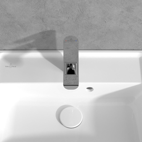 Villeroy & Boch Loop & Friends 1 greeps douchekraan - Brushed Nickel (rvs) SW995529