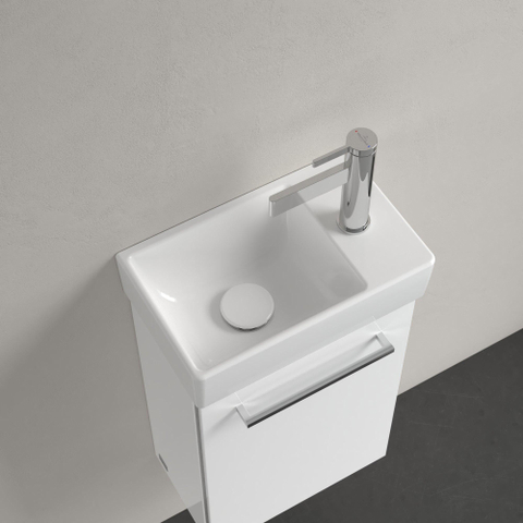 Villeroy & Boch Avento fontein - 1 kraangat rechts - zonder overloop - 36x22cm - White Alpine (glans wit) SW420537