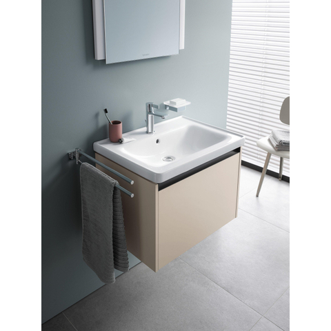 Duravit D-neo Wastafel - 65x48cm - met 1 kraangat - met overloop - wit SW640403
