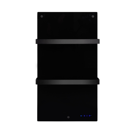 Eurom Sani 400 Comfort Panneau infrarouge salle de bains 83.5x48.1cm Wifi 400watt Verre Noir SW481879