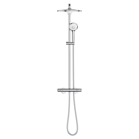Grohe Euphoria System 310 ensemble de douche pluie apparent – thermostatique – douche de tête Ø 31 cm – douchette 3 jets – chrome SW536417