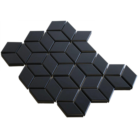 The Mosaic Factory Paris mosaïque - 27x31cm - 6mm - black mat (noir) SW523994