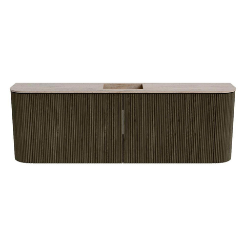 Mondiaz JOYA-DLUX Meuble de salle de bains 123.2cm - arrondis gauche et droite couleur Shadow - Vasque FAYE position Milieu Sans trou de robinet couleur Saba SW1425178