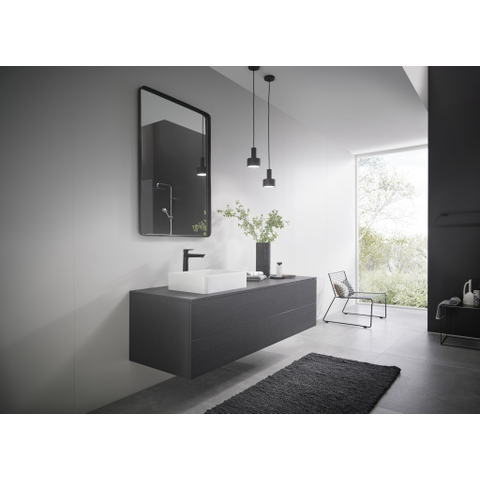Hansgrohe Talis e 1 greeps wastafelkraan - 240 PopUp - trekwaste - mat zwart SW297635