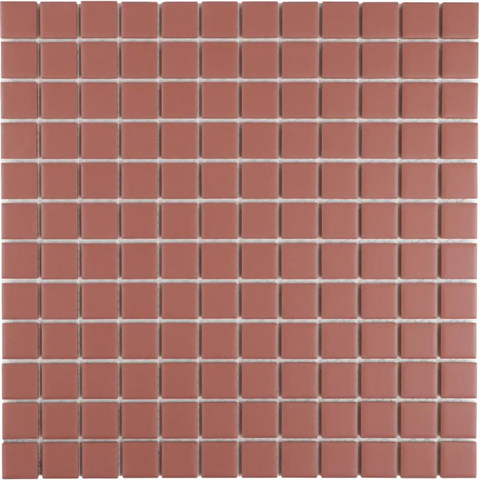 The Mosaic Factory Patterns mozaïektegel - 30x30cm - 6mm - vierkant - R11 - mat terra cotta (rood) SW1604153
