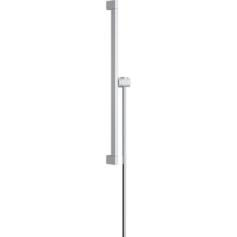 Hansgrohe Unica Glijstang E Puro - 65 cm - met easy slide schuifstuk en isiflex - doucheslang - 160 cm - chroom SW918011