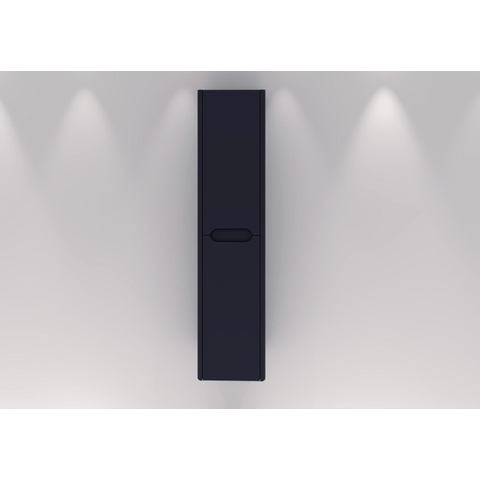 H&R badmeubelen Juice Hoge Kast - 40x35x170cm - met ronde hoeken - 2 deuren - linksdraaiend - dark blue mat SW875795