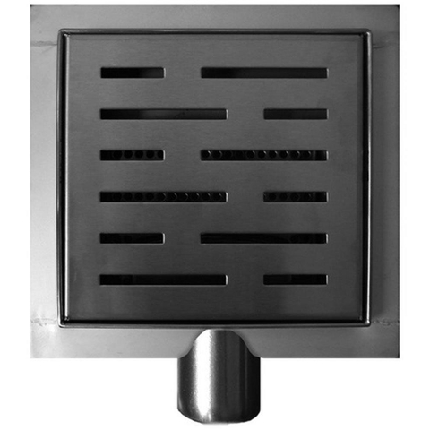 Wiesbaden 3e generatie bonde de douche avec bride et sortie latérale 20 x 20 cm RVS SW20694