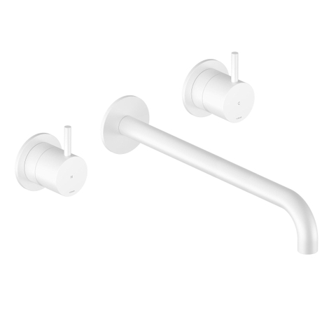 Hotbath Cobber Afbouwdeel ten behoeve van inbouw wastafelkraan - 25cm uitloop WH - mat wit SW1246758