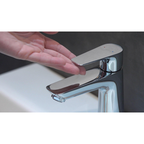 Hansgrohe Talis e 1 greeps wastafelkraan - 110 PopUp - trekwaste - hoogglans chroom SW28983