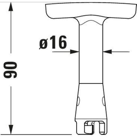 Duravit Service sleutel - voor urinoir SW197748
