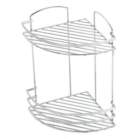Plieger Solid étagère d'angle 2 niveaux modèle fil chromé SW104939