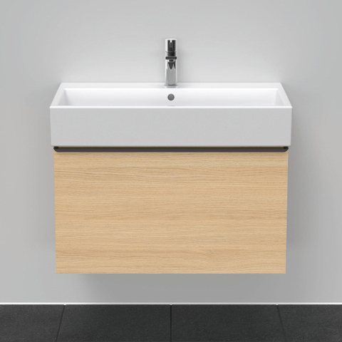 Duravit D-Neo wastafelonderkast 78.4x44x44.2cm 1 lade Natuur eiken Mat SW641099