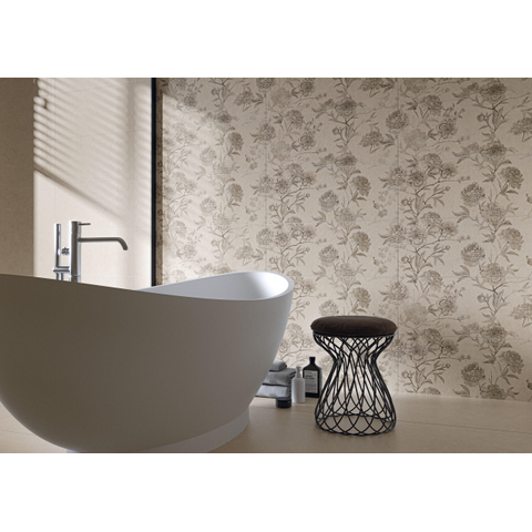 ÉCHANTILLON Terravito Melora carreau mural et de sol - 75x75cm - rectifié - Béton brut - Sand mat (beige) SW1131108