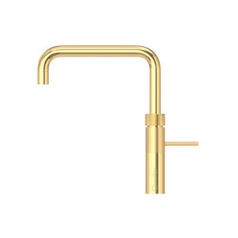 Quooker BE Fusion Square kokendwaterkraan - draaibare uitloop - Combi reservoir - Warm / kokend water - Verguld glans SW795596