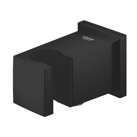 GROHE Euphoria Cube wandaansluitbocht - met houder - mat zwart SW1477608