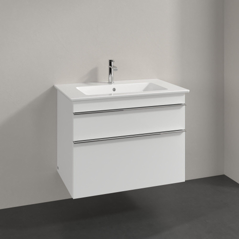 Villeroy & Boch venticello wastafelonderkast - 75.3x59cm 2x lade - glans wit GA51770