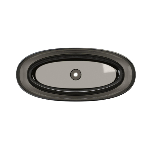 Riho Oval baignoire autoportante - 175x80cm - solid surface - semi-transparent - fumée givrée SW1030662